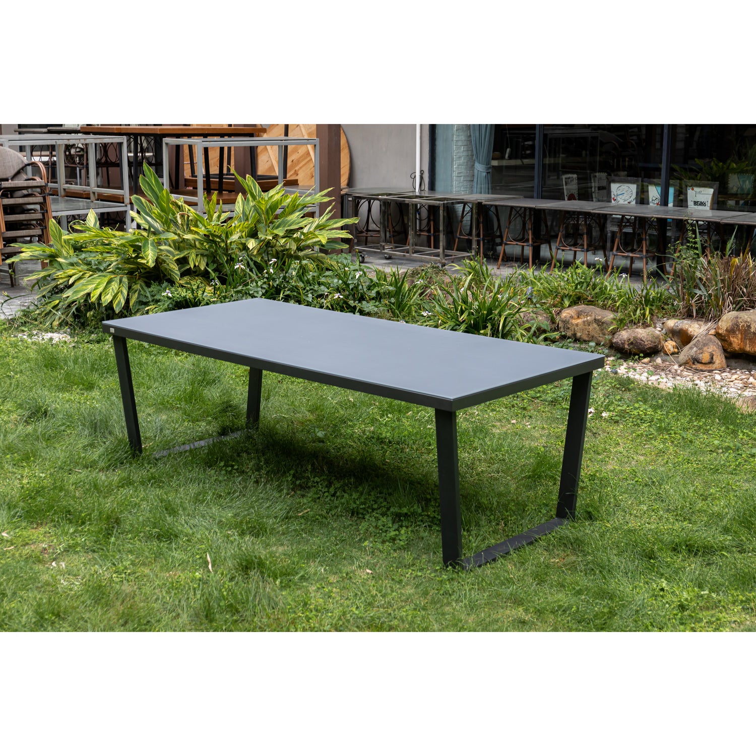 7 tlg. Premium Dining Set / Essgruppe Avantage Dark Moon inkl. 220 cm Tisch Ravello