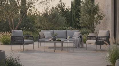 ☀️⛱️🏝️ DEAL OF THE WEEK ☀️⛱️🏝️  Premium Gartenmöbel Set Edelstahl / Rope Lounge Set Vogue